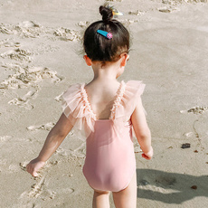 bathing suit, Baby Girl, ruffle, pearls