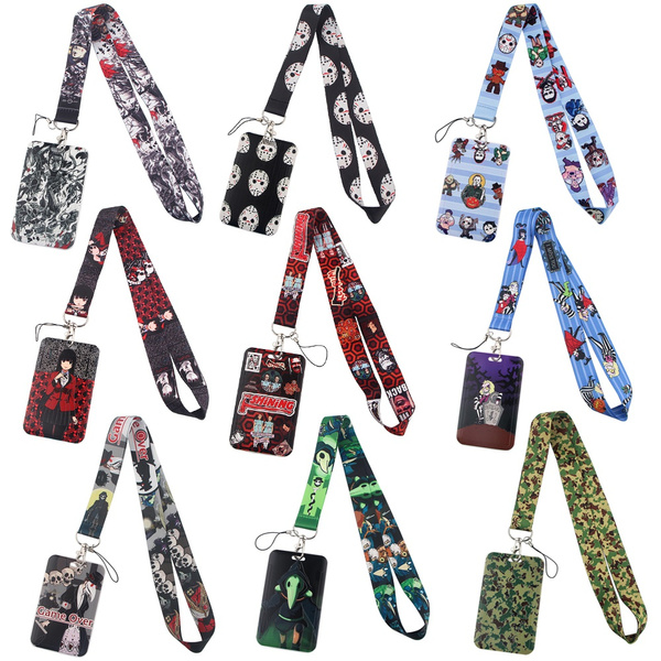 1 Pcs Horror Movies Lanyard Anime Neck Strap for Keys ID Card Gym Badge  Holder Business Credit Card Covers Lariat Lanyard Set NC0517