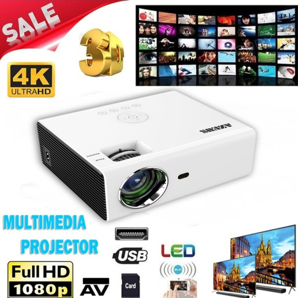 NEW RD822 HD 1920x1080P Mini Projector AZEUS USB Audio Home Cinema