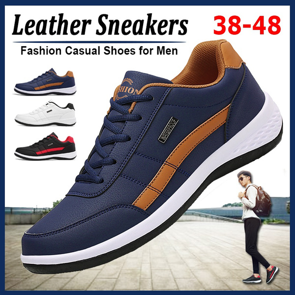 Pu Leather Sneakers for Men Casual Walking Sport Running Tennis Jogging Shoes for Tide Men Zapatillas Hombre Chaussure Homme | Wish