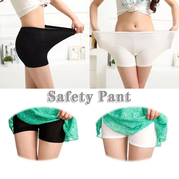 Women Safety Shorts Pants Seamless Underpants High Waist Panties