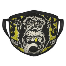 Print, black, マスク, monkey