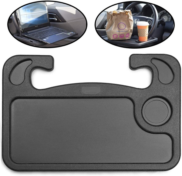 Auto Steering Wheel Desk, Car Travel Table for iPad, Laptop, Tablet Or  Notebook, Food Eating Hook On Steering Wheel Tray, for Constant Travelers,  Fits Most Vehicles Steering Wheels