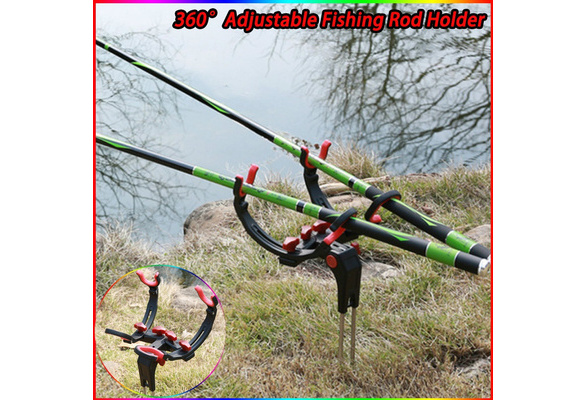 Rod Stand Rod Holder for Bank Fishing 360 Degree Adjustable Fishing Pole  Holder
