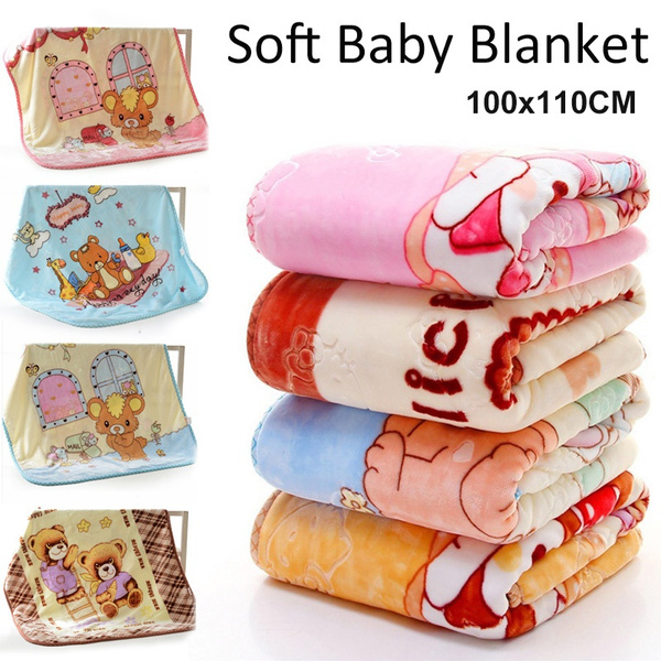 Baby Quilts Cute Cartoon Pattern Newborn Bebe Swaddling Wrap Blankets  Winter Warm Toddler Infant Stroller Bedding Soft Baby Fleece Blanket | Wish