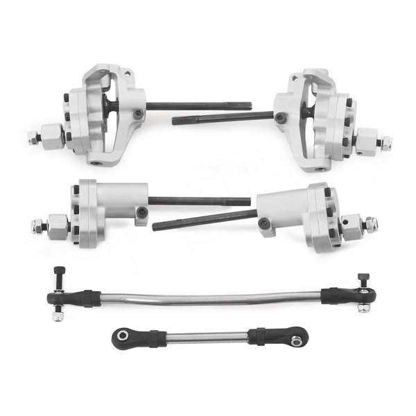 Ejes de portal de metal con enlace de dirección para RC Crawler Axial Ejes de portal de metal con enlace de dirección para RC Crawler Axial