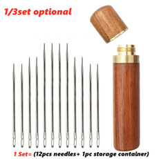 1/3Set Elderly Needle-side Hole Blind Needle Hand Household Sewing Stainless Steel Sewing Needless Threading Apparel Sewing