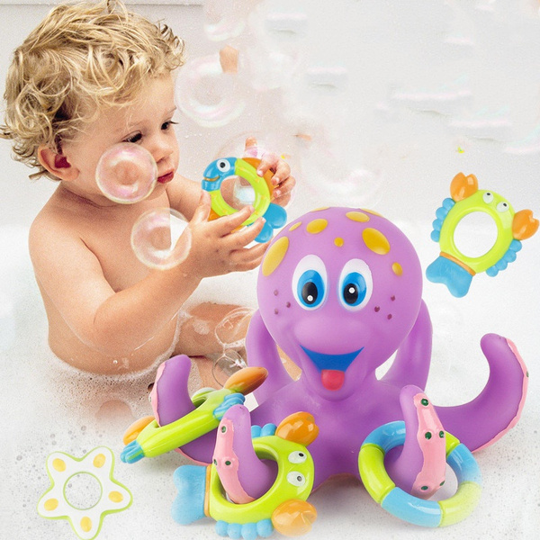 Bebe Bain Jouets Jouer Jouets D Eau Drole Flottant Anneau Lancer Jeu Baignoire Baignoire Piscine Education Jouet Pour Enfants Bebe Enfants Cadeau Wish