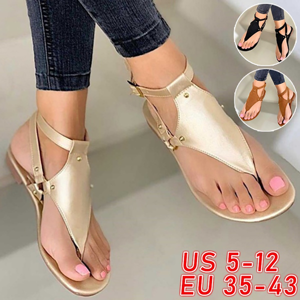 Flat beach sandals hot sale