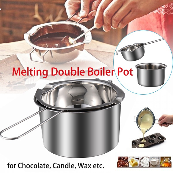 1 Set Double Boiler Pot Stainless Steel Chocolate Pot Chocolate Melting Pot