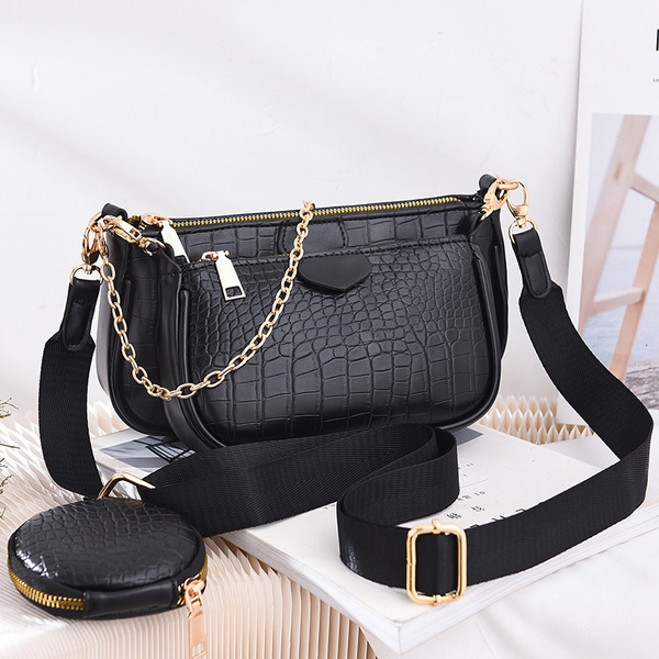 Leather Wide Strap Crossbody Bag Designer  Leather Crossbody Bag Thick  Strap - Bag Parts & Accessories - Aliexpress