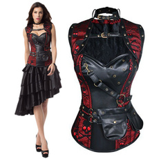 Goth, Plus Size, uniquesteampunk, steampunk corset
