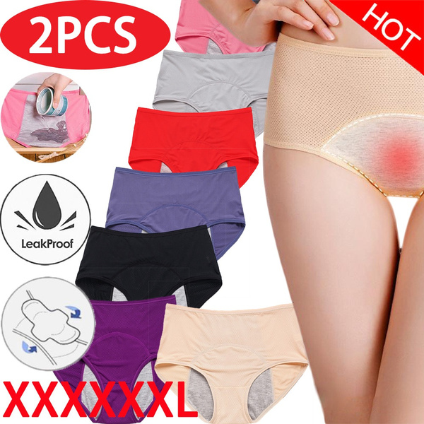 Leak Proof Menstrual Period Panties Women Underwear Physiological Cotton  Briefs Lingerie Waterproof Panties Plus Size