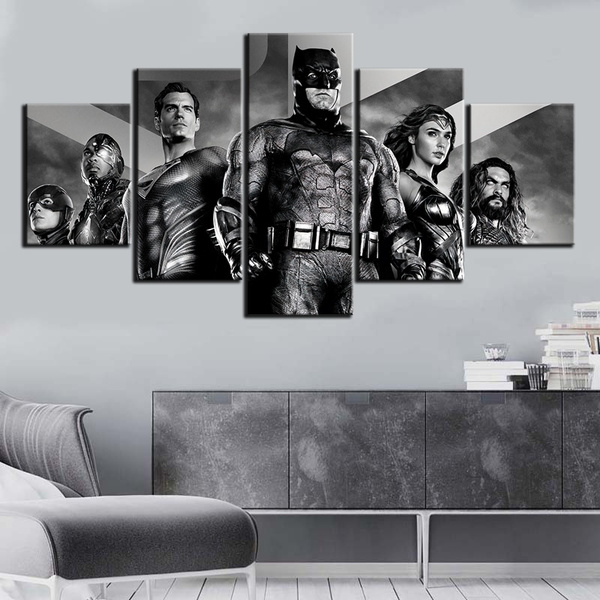 Batman and Superman HD Canvas prints Painting Home decor Photo Room Wall art 