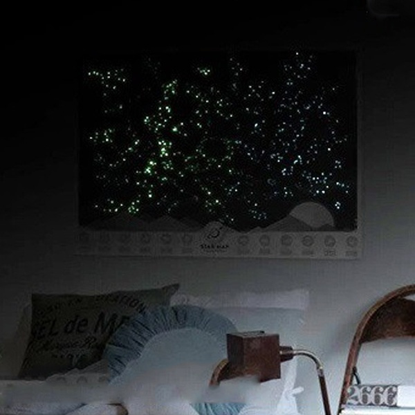 Vintage astronomy science star chart map constellation glow in the dark