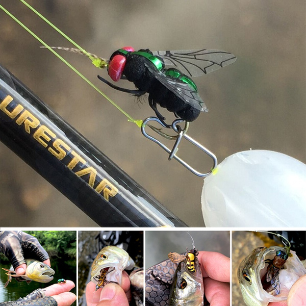 LURESTAR Fly Bait Trout Fishing Flies Artificial Insect Fishing Bait Lure