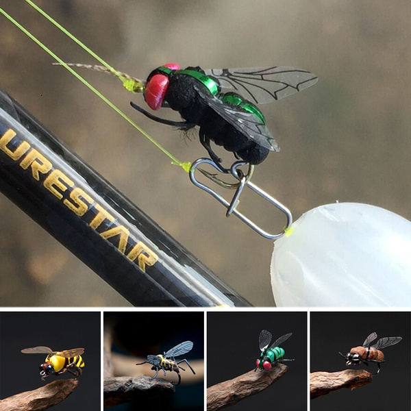 LURESTAR Fly Bait Trout Fishing Flies Artificial Insect Fishing Bait Lure