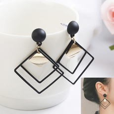 Black Earrings, Jewelry, vintage earrings, Women's Fashion