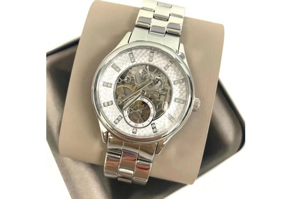 Fossil BQ3649 Modern Sophisticate Automatic Stainless Steel Watch In Silver  | Wish