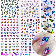 butterfly, Beauty Makeup, nail stickers, Laser