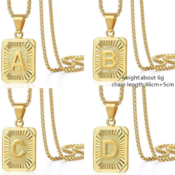 New Popular Charm Gold Initial Letter 