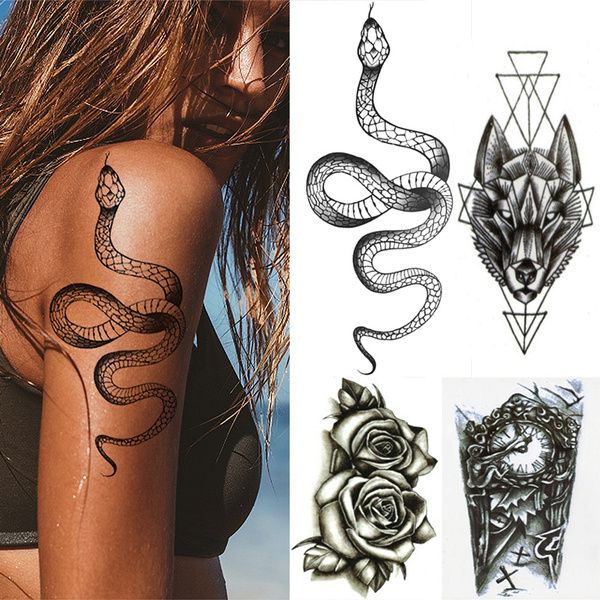 snake sleeve by Steve Moore: TattooNOW