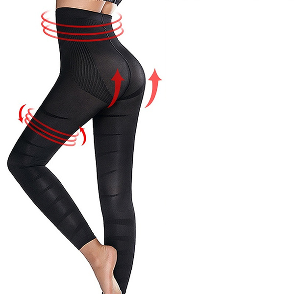 Women High Waist Anti Cellulite Leggings Yoga Pants Tummy Control Leggins  Shaper