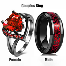 Couple Rings, DIAMOND, heartshapedring, wedding ring