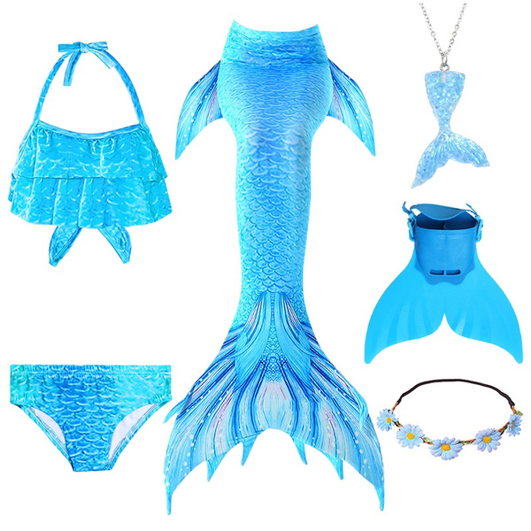 Summer Dress Mermaid Tail Swimsuit Holiday Beach Bikini Mermaid Costume ...