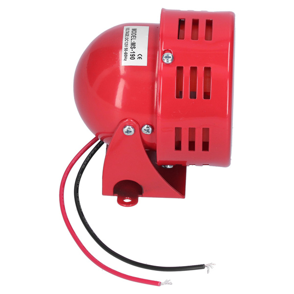 Berm Electric Motor Siren Alarm Mini Red Stainless Steel Shell 114db Dc12v Ms 190 Xcf Wish