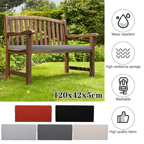 3 Seater Outdoor Water Resistant Bench Swing Seat Cushion Only Garden