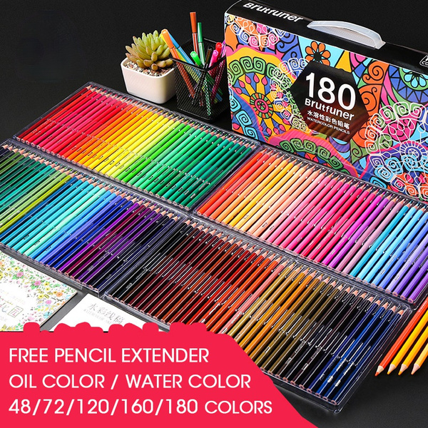 48/72/120/160/180 Professional Oil Color Pencil Set Watercolor