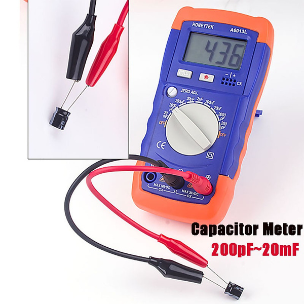 Handheld LCD Digital Meter mF uF Circuit Gauge Capacitance Capacitor Tester