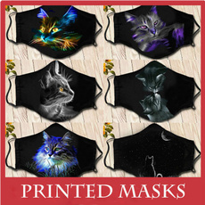 dustmask, printedmask, Masks, Cats