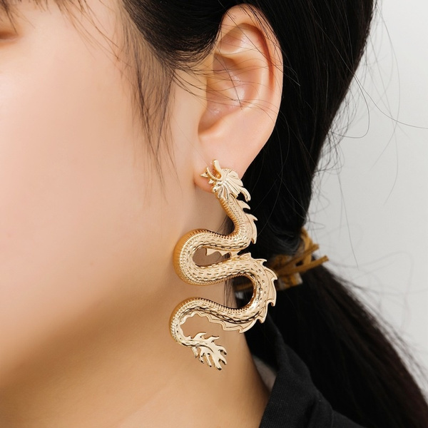 Chinese dragon store earrings