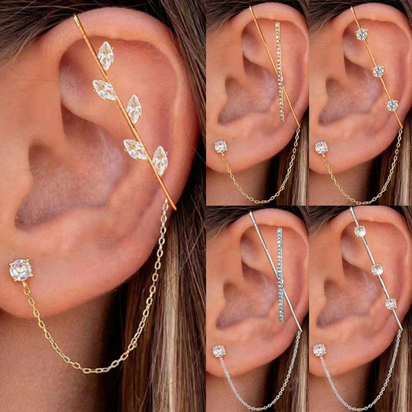 Ear wrap deals hook earrings