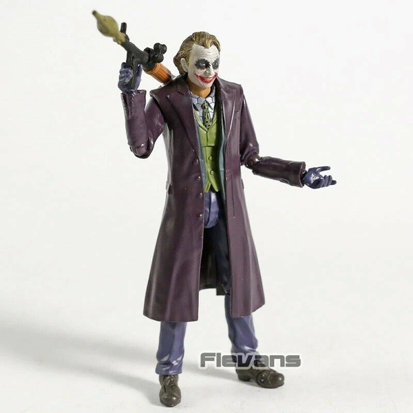 Details about   Joker Action Figure With Bazooka Dark Knight Batman Heath Ledger 6 inch PVC Toy 