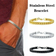 Steel, Titanium Steel Bracelet, Jewelry, gold