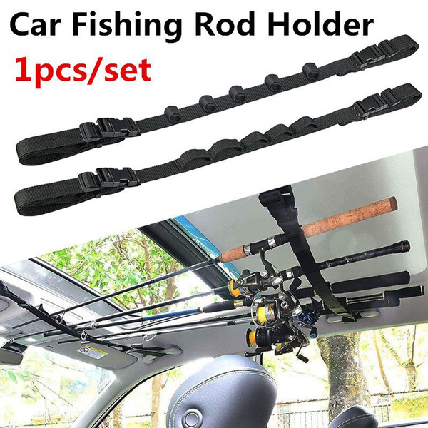 1PCS Adjustable Car Fishing Rod Holder Belt Strap Carrier Truck Space ...