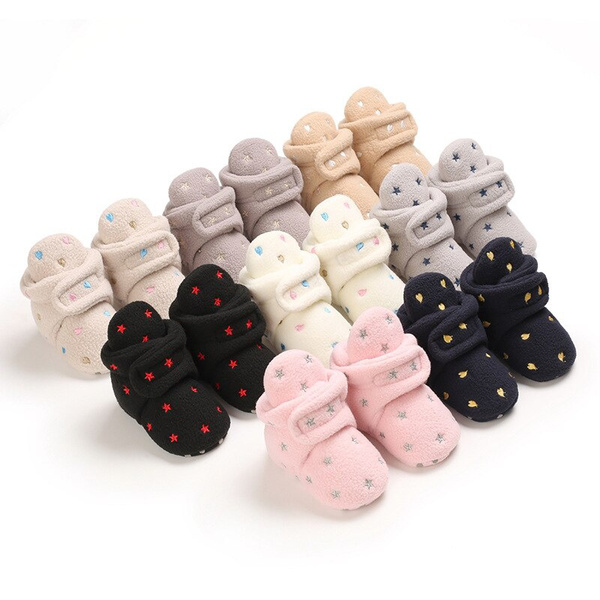 Baby Shoes Winter Snow Boots Lovely Soft Sole Prewalker Newborn Baby ...