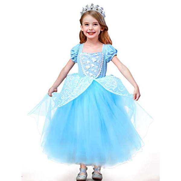 CQDY Cinderella Dress Kids Costume Cosplay Costume Fancy Dress Kids ...