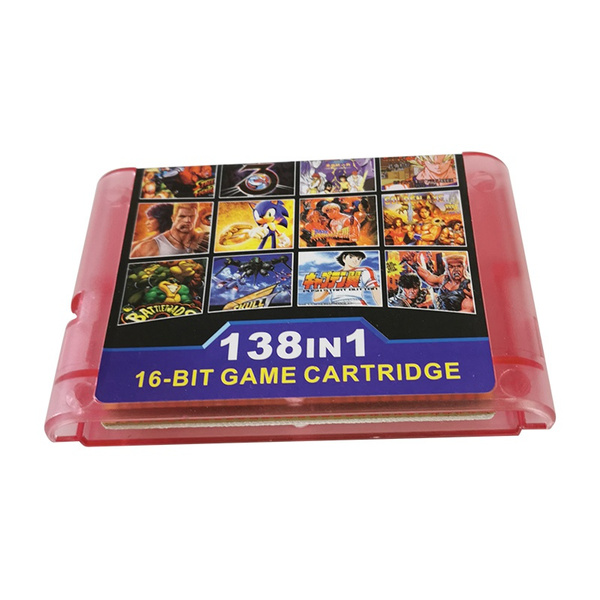 The Best 138 in 1 Game Cartridge 16 bit MD Game Card For Sega Mega Drive  For Sega Genesis and for original console