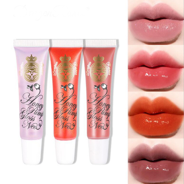 Womens Lip Tint Glaze Liquid Lipstick Long Lasting High Gloss