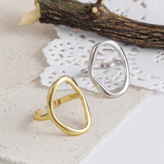 Couple Rings, 925 sterling silver, hollowring, gold