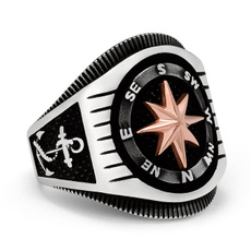 Sterling, Jewelry, sailing, Compass