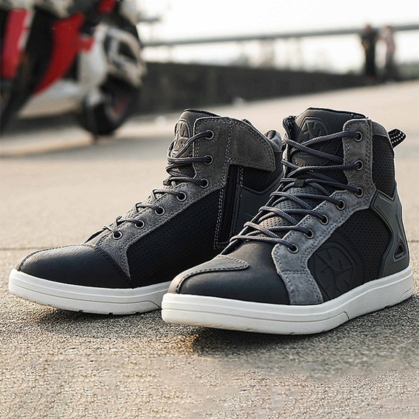 2021 new motorcycle boots men s casual shoes microfiber leather