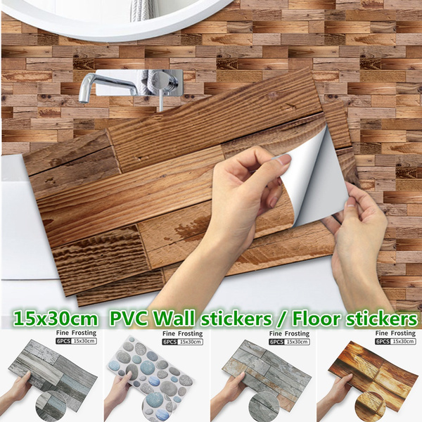 SelfAdhesive Vinyl Flooring Tiles Waterproof Peel and Stick Tiles Wall