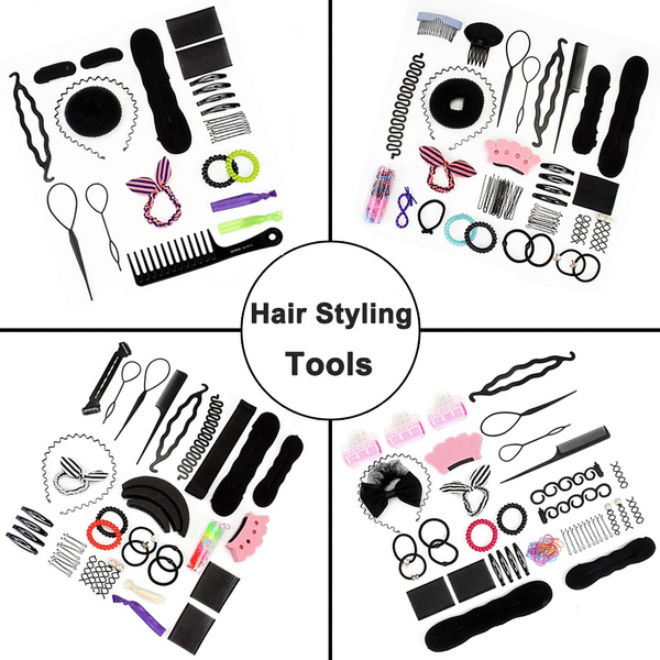  Hair Styling Tools Set Hair Braiding Combs Tool Kit