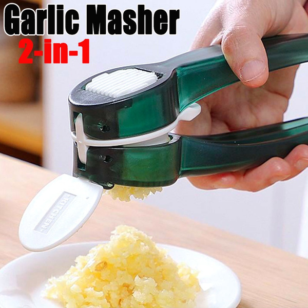 Garlic Press Stainless Steel Manual Garlic Crusher Handheld Garlic