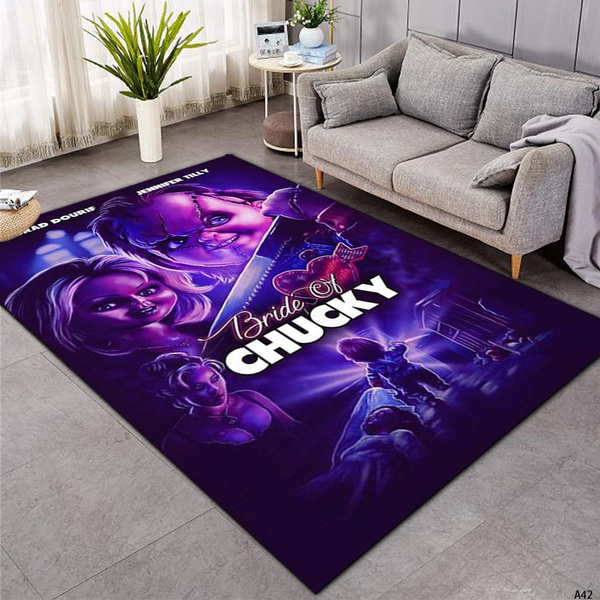 3d Plum Living Room Floor Mat, Non-slip Kitchen Mat Floor Cushion